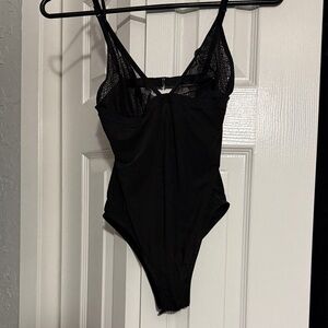 Victoria's Secret Black Lace Shapewear Bodysuit